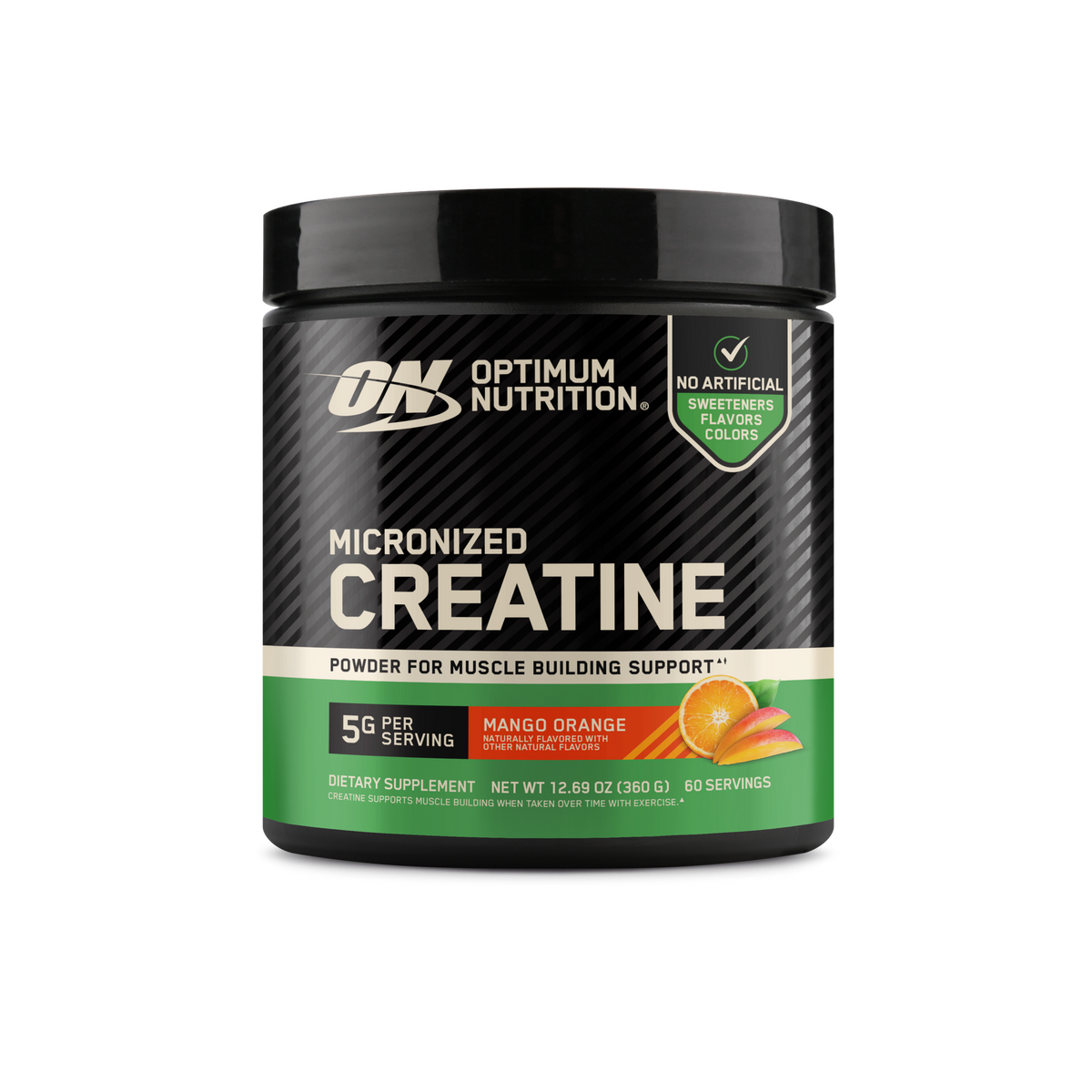 Optimum Nutrition Micronized Creatine Powder Mango Orange