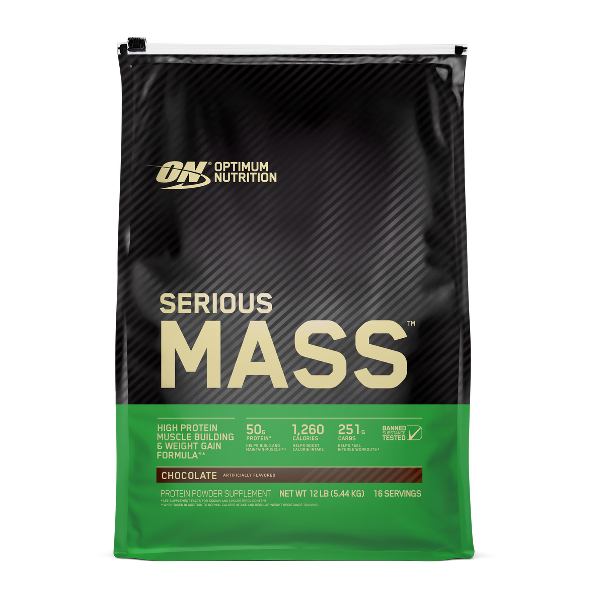 Optimum Nutrition Serious Mass 12 lb Chocolate
